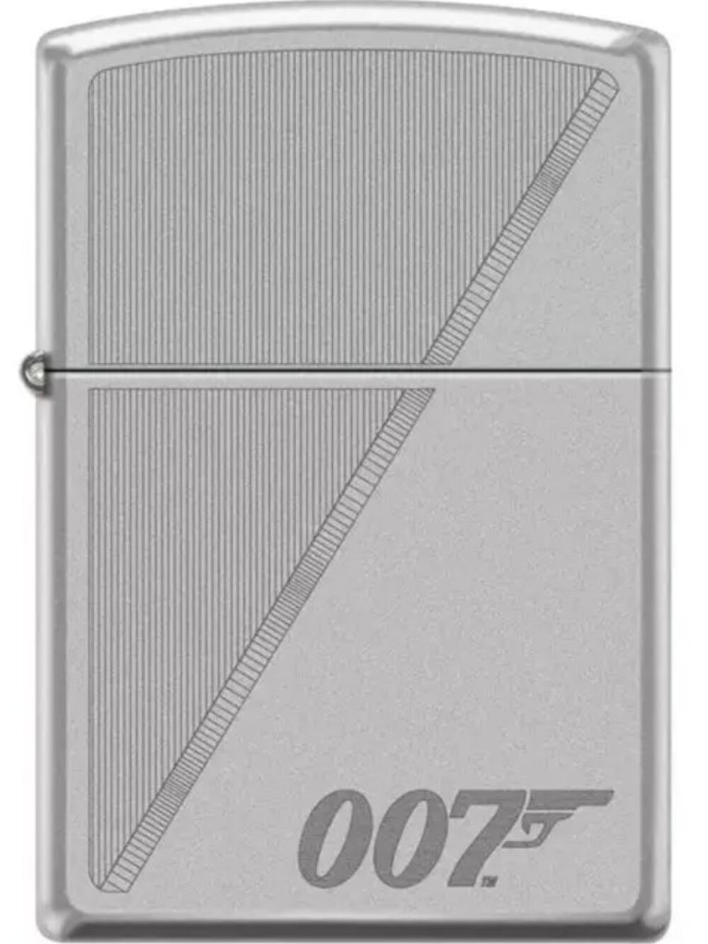 Sweet Brushed Chrome James Bond 007 Slash 2 Tone Zippo Lighter